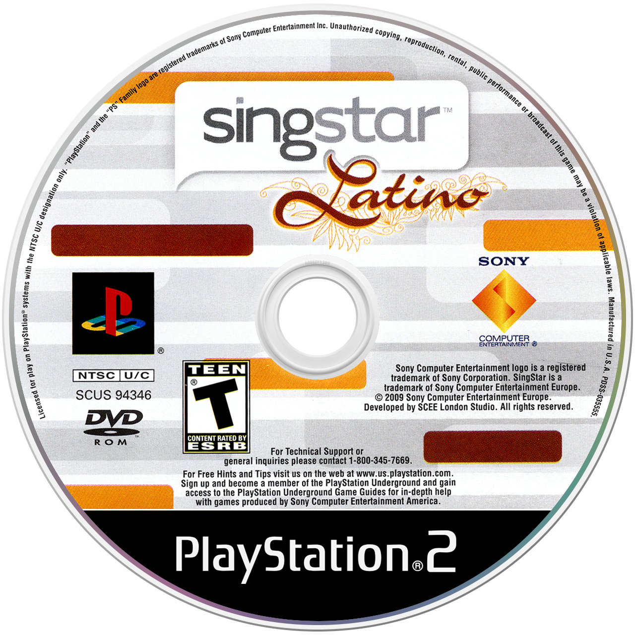 SingStar Latino media 3 for Playstation 2